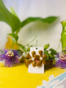 Glass Flower Earrings #19