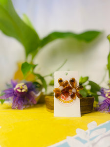 Glass Flower Earrings #32