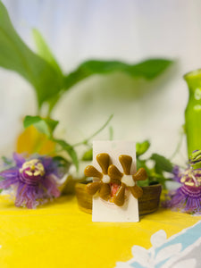 Glass Flower Earrings #21
