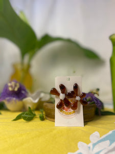 Glass Flower Earrings #16