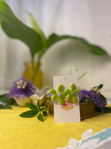Glass Flower Earrings #02