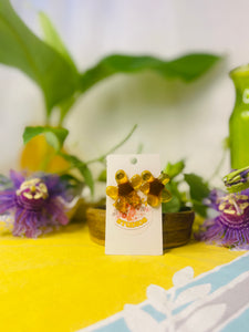 Glass Flower Earrings #25