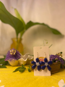Glass Flower Earrings #17