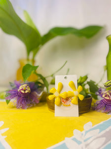 Glass Flower Earrings #28