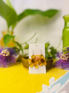 Glass Flower Earrings #26
