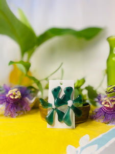 Glass Flower Earrings #24