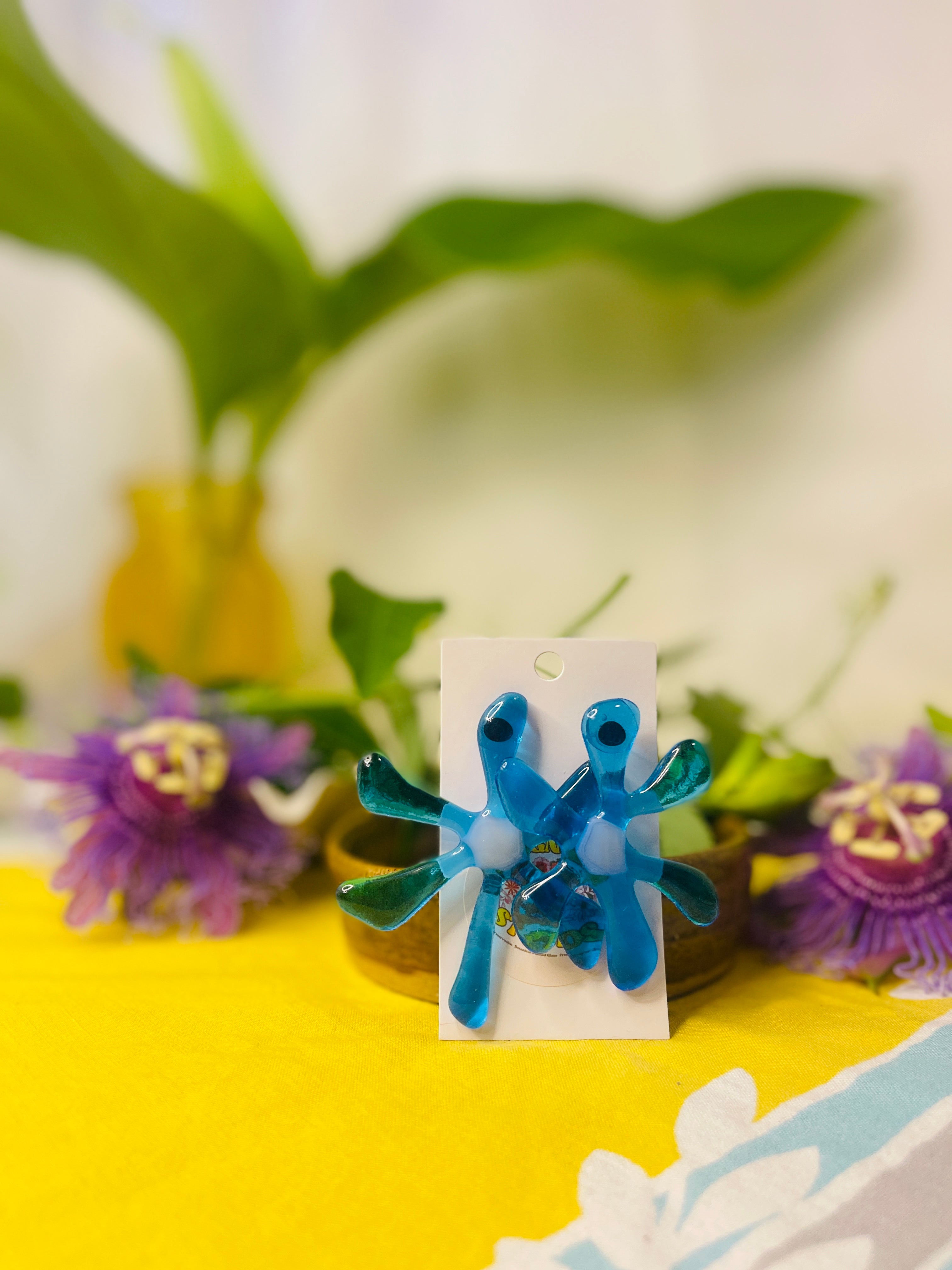 Glass Flower Earrings #37