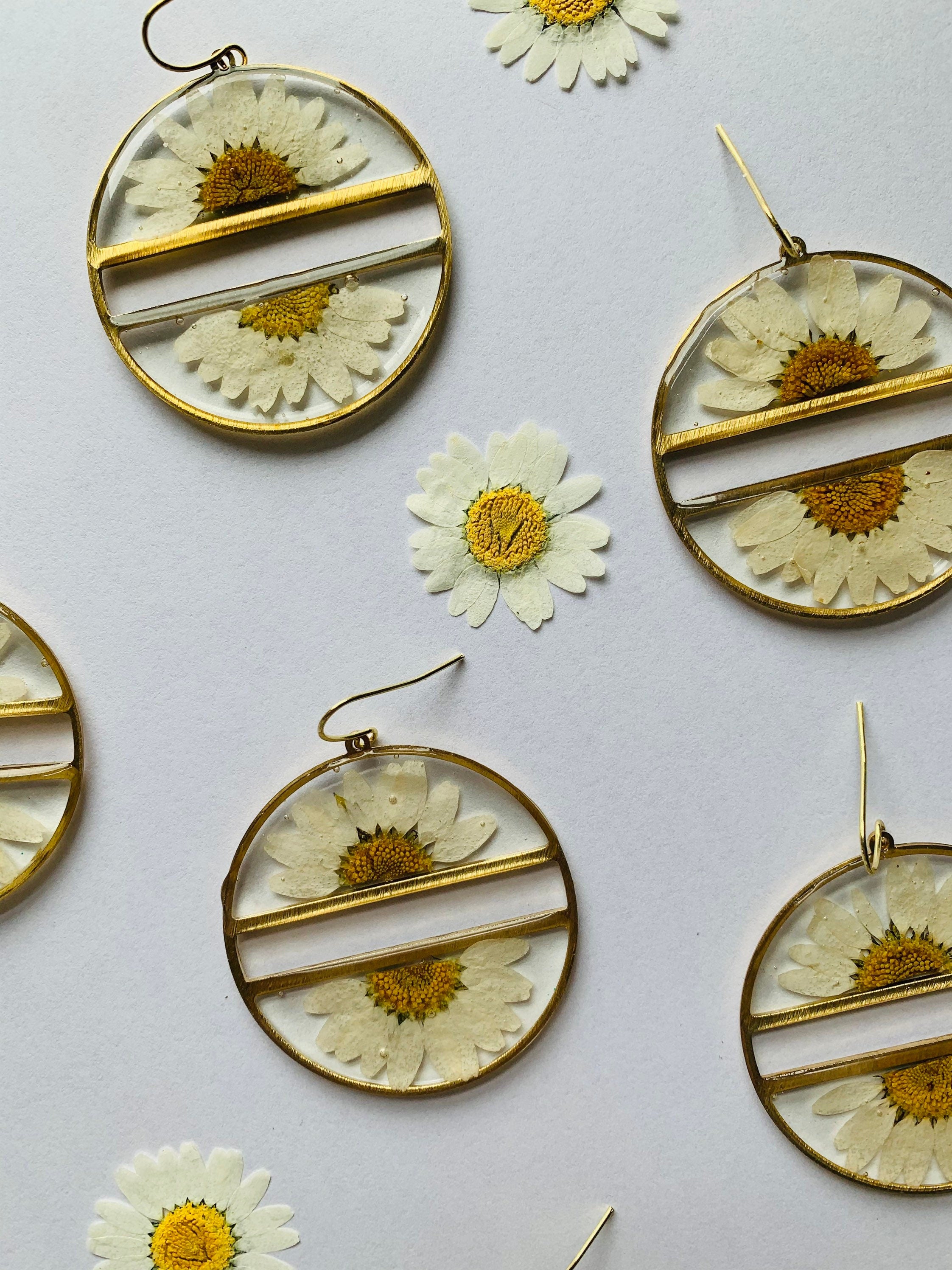 Flowers Blooming earrings — AgAuCu: handcrafted jewelry